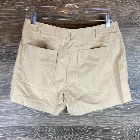 Nordstrom Signature Beige Patch Pocket Utility Shorts NWT Size 4 - Picture 6 of 7
